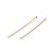 Brass Flat Head Pins KK-WH0058-03C-G01-2