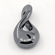 Electroplate Non-magnetic Synthetic Hematite Pendants G-M008-02A-2