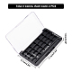 SUPERFINDINGS 4pcs 24 Compartments Rectangle Empty Eyeshadow Palette Refillable with Clear Hinged Lid for Lipstick Balm Eyeshadow Blusher 11.5x6.7x1.6cm MRMJ-FH0001-03-2