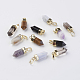 Natural & Synthetic Gemstone Pointed Pendants G-G737-08-1