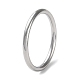 304 anello da dito semplice a fascia semplice in acciaio inossidabile per donna uomo RJEW-F152-01C-P-1