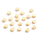 BENECREAT 40Pcs 18K Gold Plated Long Lasting Flat Round Brass Beads Spacer Beads for Bracelet Earrings Necklace Jewelry Making KK-BC0007-09-4