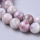 Natürliche chinses rosa turmalin perlen strang G-D0017-01C-3