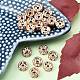 Messing Strass Zwischen perlen&nbsp;X-RB-A014-Z8mm-01RG-NF-4
