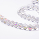 Round Glass Beads Strands GR8mm01Y-AB-4