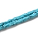 Kunsttürkisfarbenen Perlen Stränge G-B064-A47-1