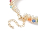 Bracelets en perles d'imitation de verre et toupies BJEW-MZ00035-02-3