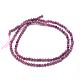 Natural Ruby/Red Corundum Beads Strands G-E411-14-3.5mm-2