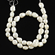 Pepitas perlas barrocas naturales perlas keshi perlas hebras PEAR-Q004-35-2