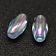 AB Color Plated Rice Electroplated Eco-Friendly Transparent Acrylic Beads PACR-I002-M-4