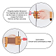 Leder Schutzhandschuh Bogenschießen 3 Finger Hand AJEW-WH0245-36C-5
