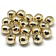 Faceted Round Plated Acrylic Beads PACR-L001-10mm-G-2
