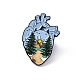 Pasador de esmalte de corazón anatómico JEWB-A005-09-01-1