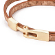 Bracelets en cuir imitation chiot BJEW-G620-A03-3