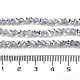 Fili di perle di vetro rondelle sfaccettate e mezzo placcate EGLA-S095-3mm-03-5