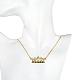 Women Golden Pated Brass Cubic Zirconia Heart Pendant Necklaces NJEW-BB00518-02-5
