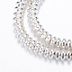 Chapelets de perles en hématite synthétique sans magnétique X-G-Q465-20S-1