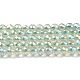 Placcare trasparente perle di vetro fili GLAA-H021-01B-FR07-2