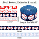Ph pandahall 20 ярда бейсбольные ленты 4 стиля 7/8 лента для спортивных мячей красная белая лента с проволокой по краям лента из корсажа тканевые ленты для украшения елки венок бантики упаковочные материалы 22 мм OCOR-PH0001-81-2