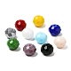 250pcs 10 brins de perles de verre opaques de couleur unie EGLA-SZ0001-22-2