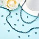 Chapelets de perles en verre électroplaqué EGLA-J013-4X6mm-F34-4