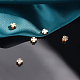 BENECREAT 20PCS 18K Gold Plated Spacer Beads Clover Shape Brass Beads for Bracelet Necklace DIY Jewelry Making - 5x5x3mm KK-BC0005-35G-5