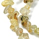 Natural Rutilated Quartz Beads Strands G-Z034-E10-01-4