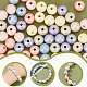 Pandahall elite 60pcs perles de résine opaques 6 couleurs RESI-PH0001-61-5
