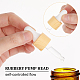 BENECREAT 10 Set Glass Eye Droppers for Essential Oils 5ml Pressure Rotating Cover Oil Droppers Glass Dropper Pipette with Imitation Wood Grain for Essential Oil Bottles MRMJ-WH0075-60A-01-3