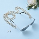 Cordoncino per occhiali in alluminio con catenella per occhiali AJEW-EH00027-03-5