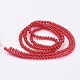 Spray Painted Crackle Glass Beads Strands CCG-Q001-4mm-13-2