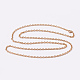 304 Edelstahl Kabelkette Halsketten NJEW-L443-04G-2
