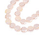 Electroplate Opaque Solid Color Glass Beads Strands EGLA-N002-27-B05-3