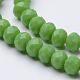 Faceted Solid Color Glass Rondelle Bead Strands GLAA-Q044-8mm-19-3