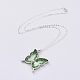 Glass Dangle Earring & Pendant Necklace Jewelry Sets SJEW-JS01076-03-2