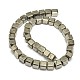 Cube Natural Pyrite Beads Strands G-I125-110-2