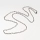 Iron Cross Chain Necklace Making MAK-F010-04P-1