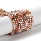 Brins de perles de verre de galvanoplastie de couleur dégradée GLAA-E042-05-B06-1
