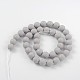Faceted Round Shell Pearl Bead Strands BSHE-J012-10mm-06-2