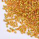 シリンダーシードビーズ  均一サイズ  銀並ぶ  ゴールデンロッド  1.5~2x1~2mm  穴：0.8mm  約4000個/袋  約50 G /袋 SEED-Q036-02A-A01-3