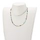 Brass Micro Pave Clear Cubic Zirconia Pendant Necklaces NJEW-JN03441-6