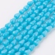Imitation Jade Glass Beads Strands GLAA-A036-A13-2