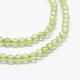 Natural Olive Quartz Beads Strands G-K185-17-3