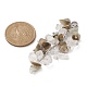 Natürliche Quarzkristall- und Labradoritsplitterperlen-Anhängerdekorationen HJEW-JM01234-03-2