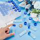 OLYCRAFT 36Pcs 5ml Cryo Tubes Plastic Vials with Screw Caps Small Sample Tubes Test Tubes with Storage Box Plastic Freezing Tubes Clear Vial Blue Seal Cap Container for Lab Supplies CON-OC0001-56-3
