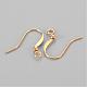 Brass French Earring Hooks X-KK-Q369-G-2