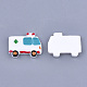 樹脂カボション  救急車  ホワイト  22.5x29x4.5mm CRES-T010-137-2