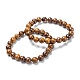 Bracelets de perles extensibles en pierres précieuses naturelles G-A185-01N-2