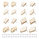 Risultati dell'orecchino della vite prigioniera di legno di frassino di stile 32pcs 8 EJEW-TA0001-16V-1