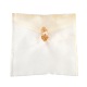 オーガンジーバッグ巾着袋  チャイナドレスボタン付き  長方形  ベージュ  25x25.5x1.1cm OP-A005-01B-2